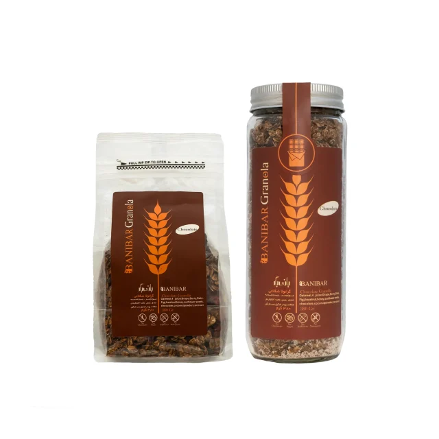 گرانولا شکلاتی (شکلات وگان)