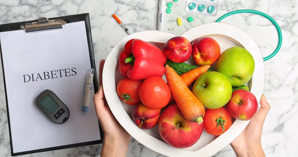 کنترل قند خون با تغذیه سالم